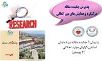 پذیرش چكیده مقاله در همایشها و كنگره های بین المللی